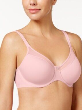 Bali One Smooth U Ultra Light Shaping Underwire Bra Hush Pink 38B NWT